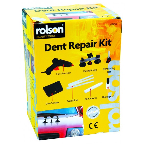 Image - Rolson 9 Piece Dent Repair Kit