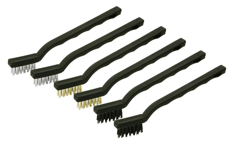 Image - Rolson Mini Wire Brush Set, 175mm, Set of 6