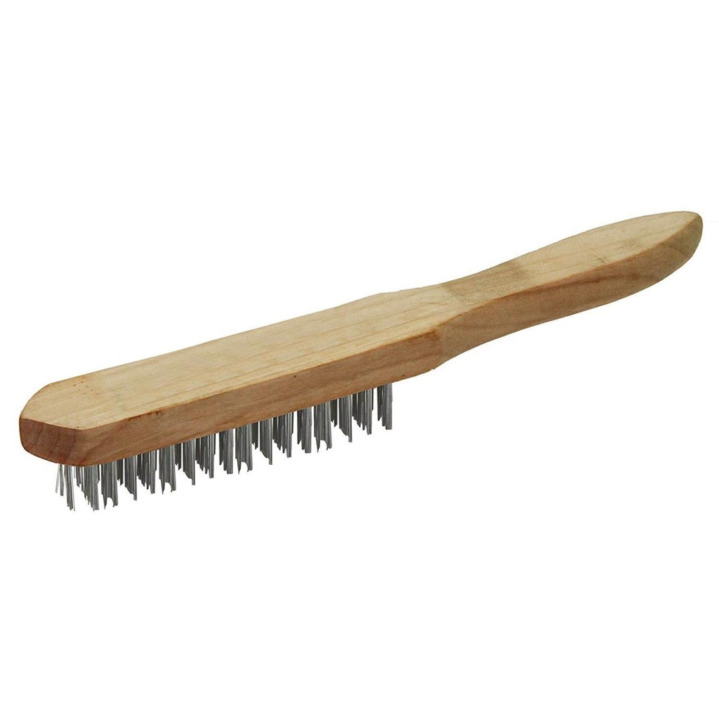 Image - Rolson 4 Row Wire Brush with Wooden Handle