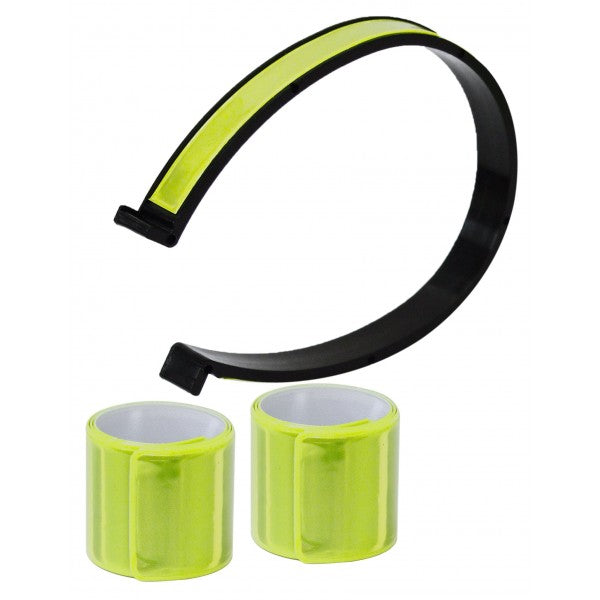 Image - Rolson 2 Piece Reflective Arm Bands & Trouser Clips
