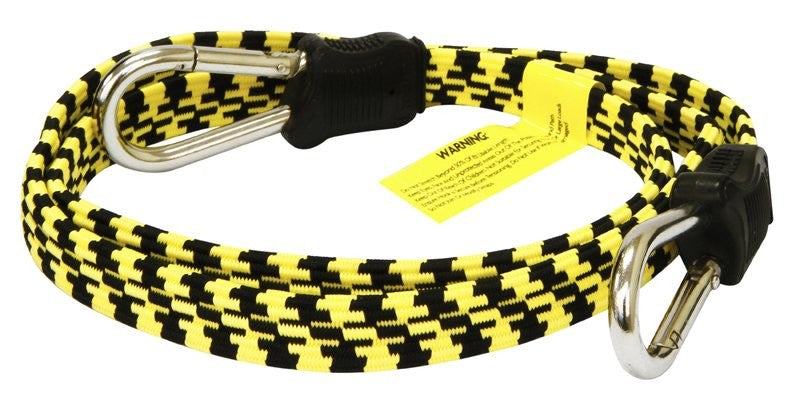 Image - Rolson Flat Elastic Strap, 1200mm, Yellow and Black
