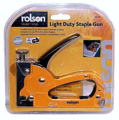 Image - Rolson Light Duty Staple Gun with 200 Staples, 4-8mm