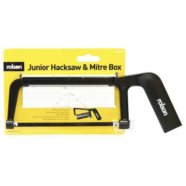 Image - Rolson Aluminium Junior Hacksaw and Mitre Box