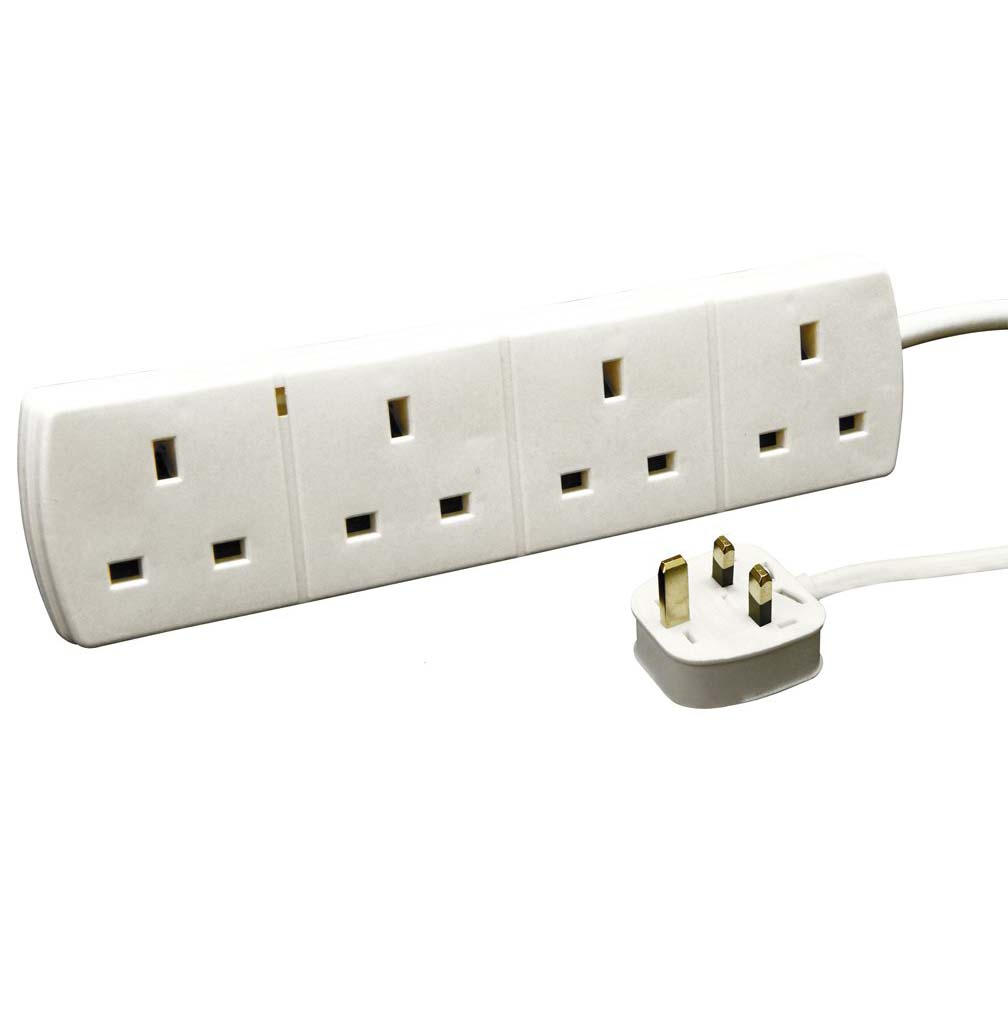 Image - Rolson Extension Lead, 4 Sockets, 2m
