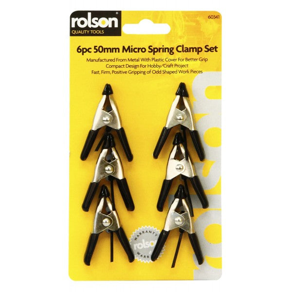 Image - Rolson Spring Clamp Set, 50mm, Set of 6