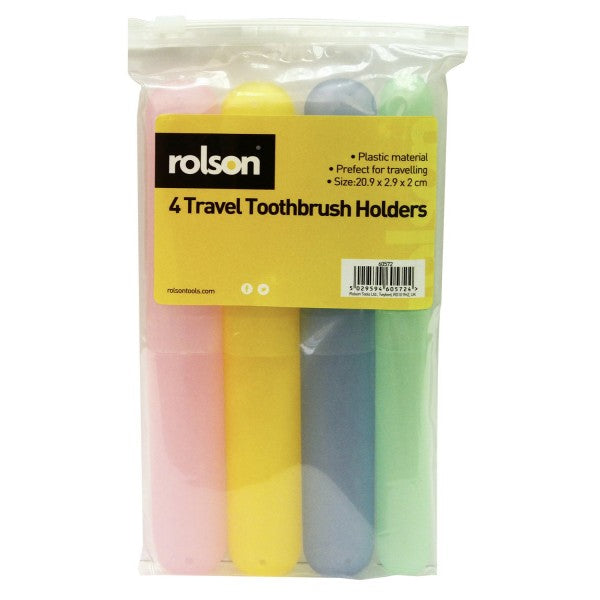Image - Rolson Toothbrush Holder 4 Piece Set