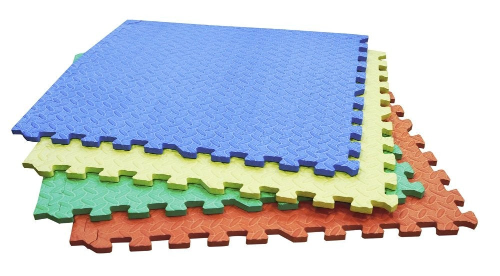 Image - Rolson 4pcs Coloured Interlocking Mat Set