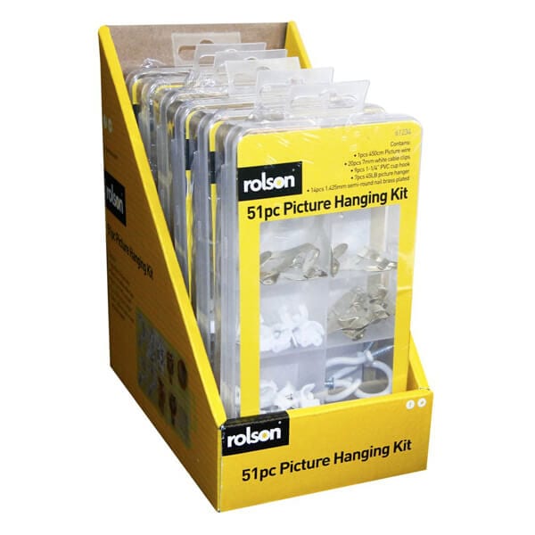 Image - Rolson® Picture Hanging Kit with Box, 51pc