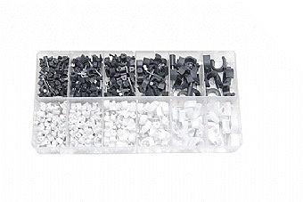 Image - Rolson Cable Clips, Assorted, 390 Pieces