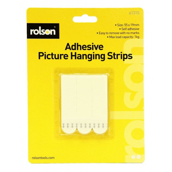 Image - Rolson Adhesive Picture Hanging Strips