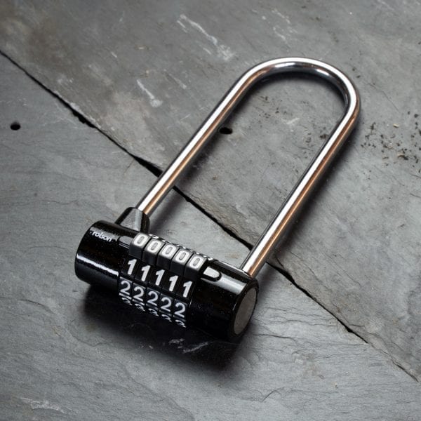 Image - Rolson 5 Digit Combination High Security Padlock with Long Shackle 120mm