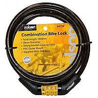 Image - Rolson Combination Bike Lock, 10mm x 1800mm
