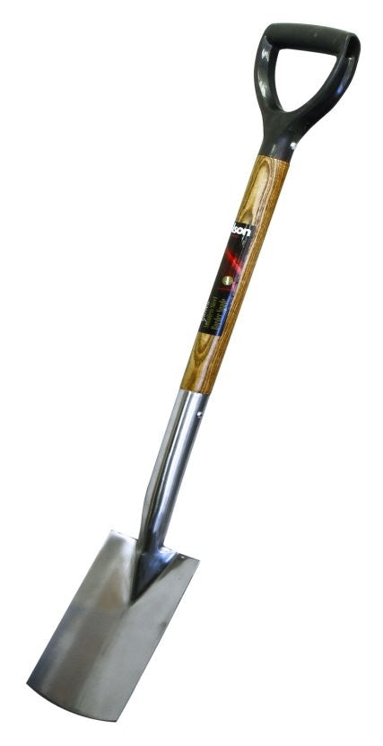 Image - Rolson Garden Stainless Steel Border Spade with Wooden Handle