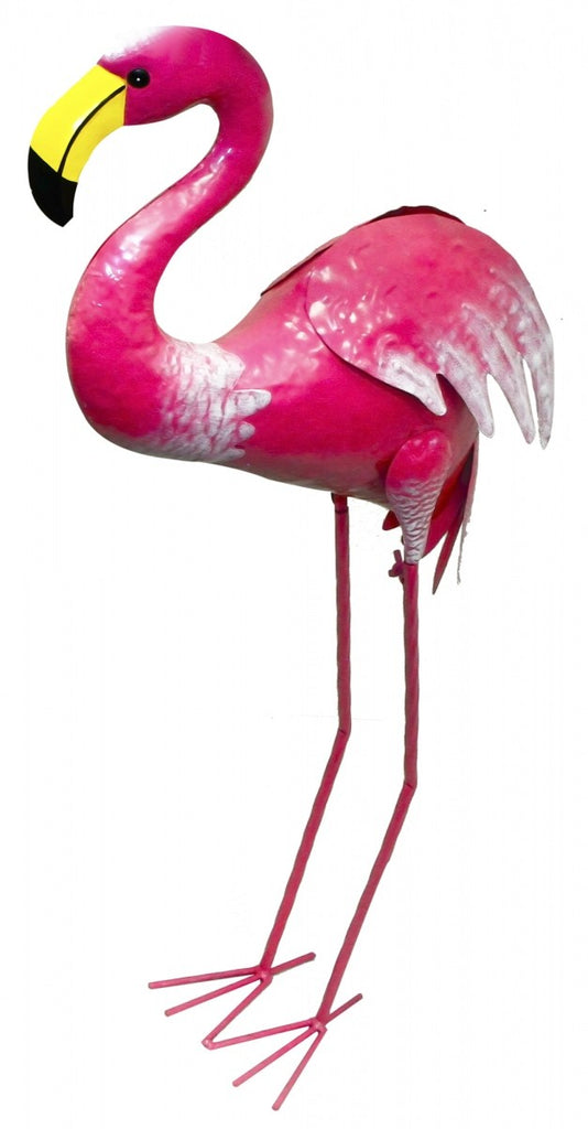 Image - Rolson® Flamingo Garden Ornament, 40x14x82cm, Metal