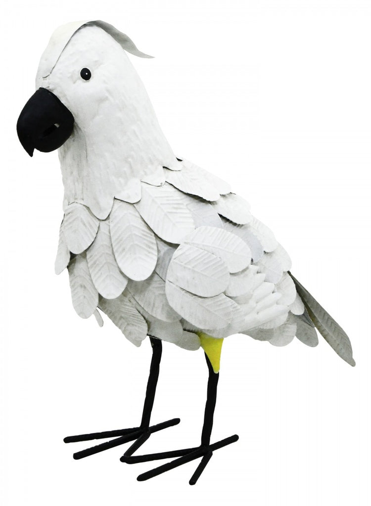 Image - Kreatif Kraft Cockatoo Garden Ornament, White