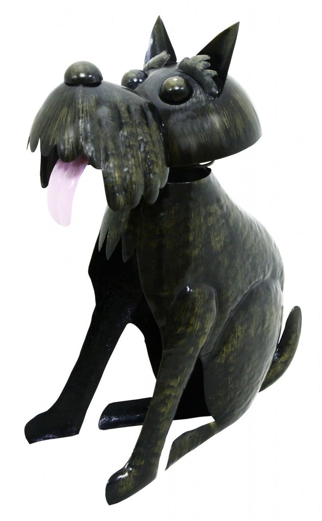 Image - Kreatif Kraft Black Scotty Dog Garden Ornament