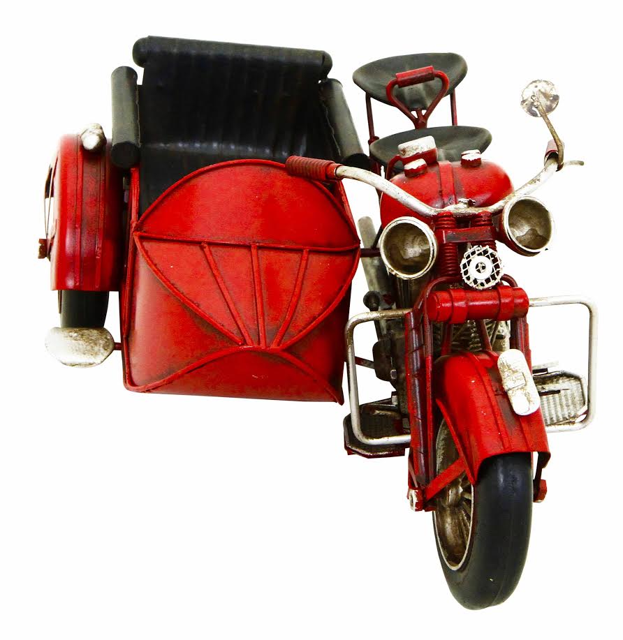 Image - Kreatif Kraft Motorcycle & Sidecar Metal Ornament