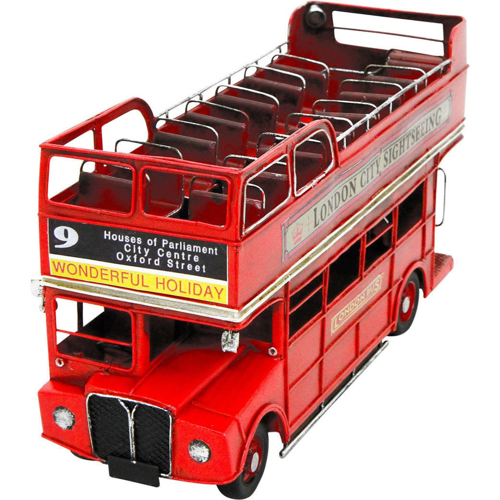 Image - Kreatif Kraft Open Top Bus Metal Ornament