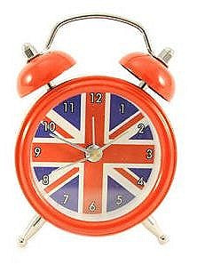Image - Elgate Union Jack Alarm Clock Classic Travel, Red, 8 cm