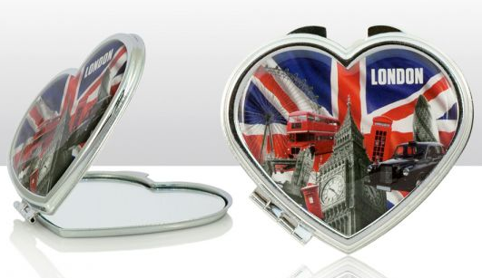 Image - Elgate London Heart Pocket Mirror
