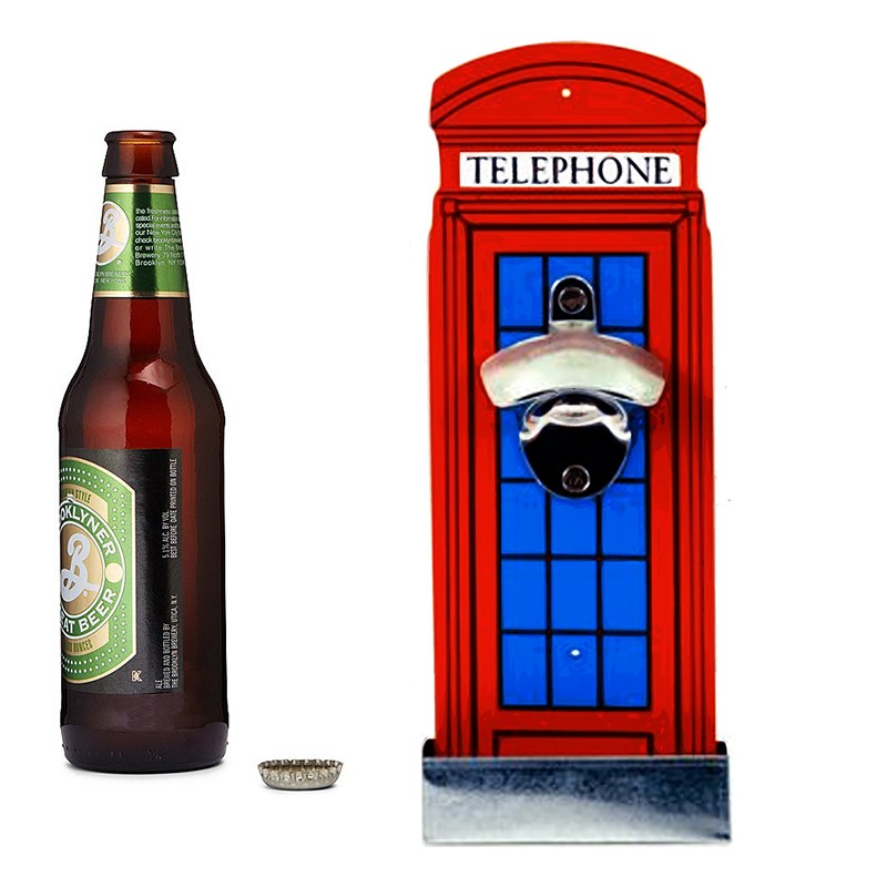 Image - Elgate London Telephone Box Wall Bottle Opener