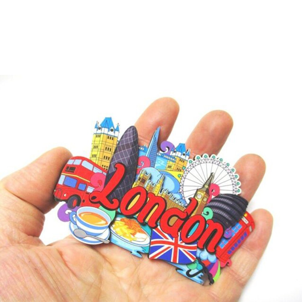 Image - Elgate London Wood 2D Fridge Magnet Souvenir, Multi-Colour, Tower Bridge