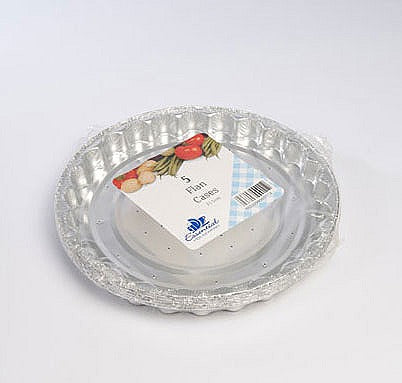 Image - Essential Housewares Round Foil Flan Cases, 21.5cm, Pack of 5