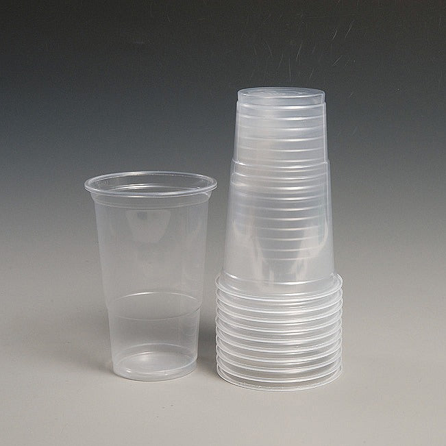 Image - Essential Housewares Plastic Pint Tumblers, 56cl, 12pcs, Clear