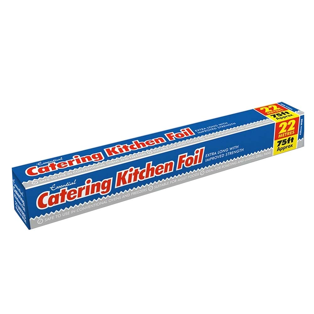 Image - Essential Housewares Premium Catering Kitchen Foil, 450mm x 22m
