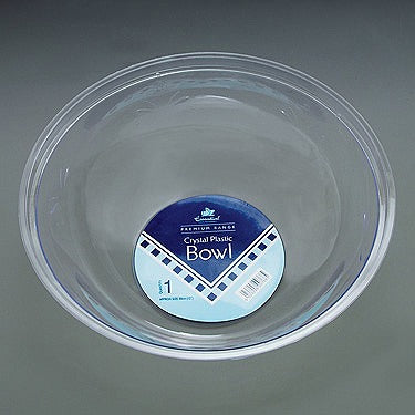Image - Essential Housewares Crystal Round Bowl, 30cm, Transparent