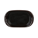 Image - Churchill Shallow Oval Dish, 30.5cm, Large, Metallic Black