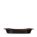 Image - Churchill Shallow Oval Dish, 30.5cm, Large, Metallic Black