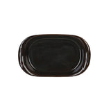 Image - Churchill Metallic Oval Dish, 7.8in x 4.8in, Black