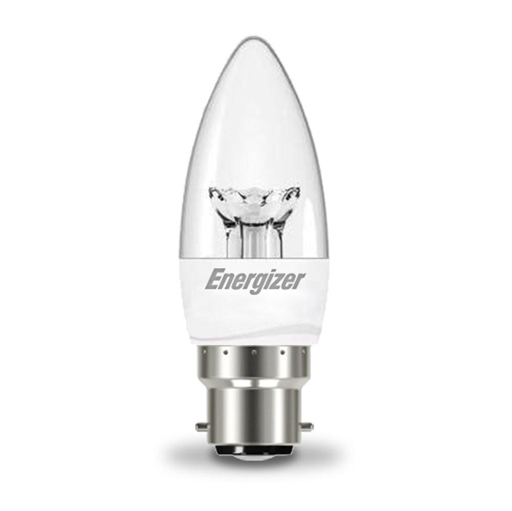 Image - Energizer® B22 LED Candle, 5.9W=40W, Clear