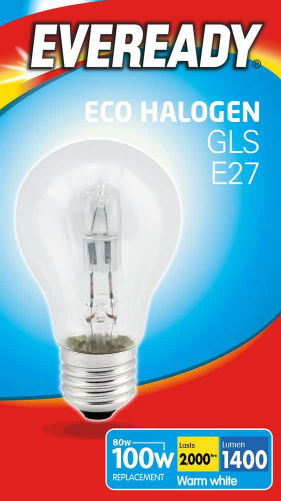 Image - Eveready Eco Halogen GLS Bulb, 100W