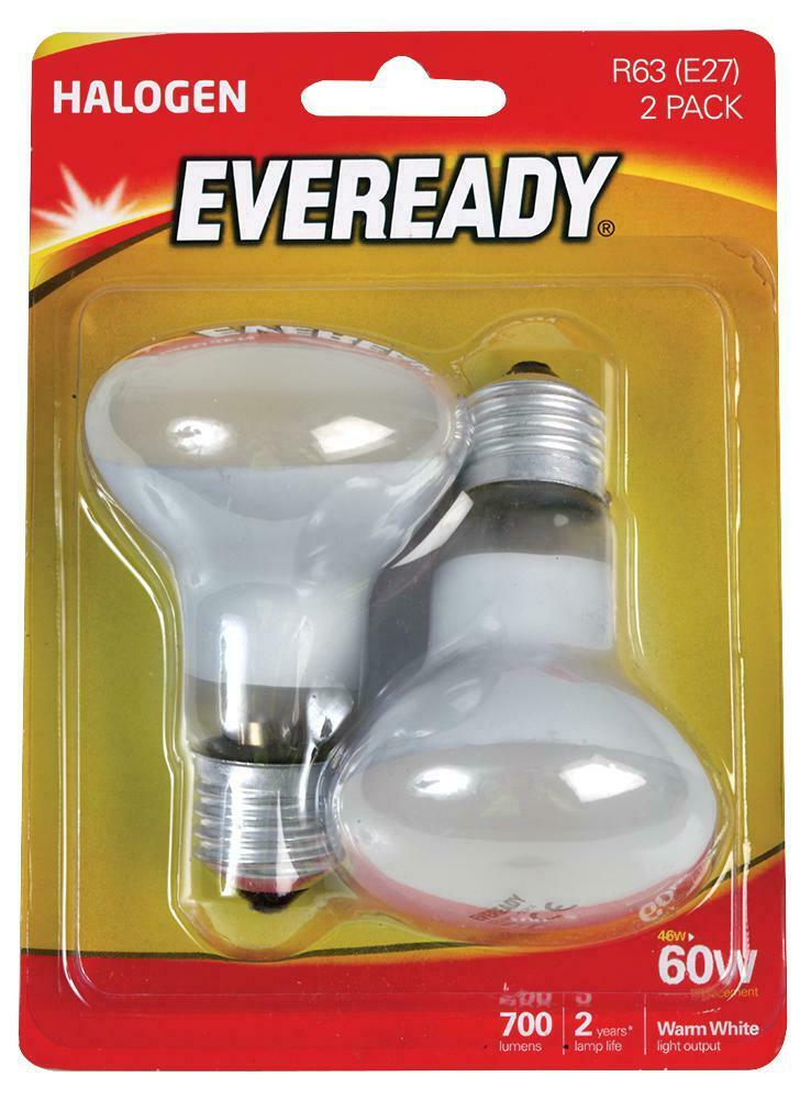 Image - Eveready R63 (E27) Halogen Blister Bulb, 2 Pack, Warm White