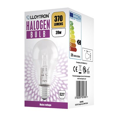 Image - Lloytron Halogen Incandescent Bulb, E27, 28w