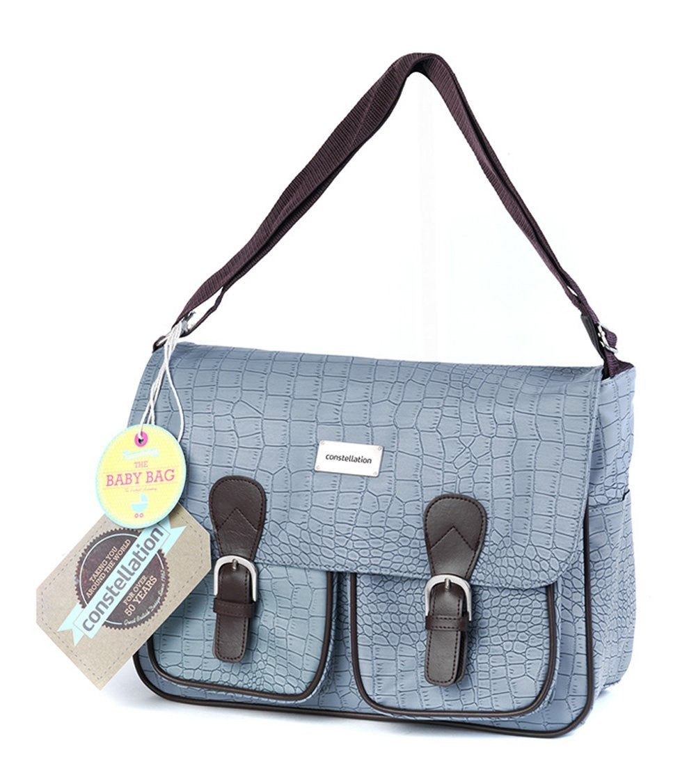 Image - Constellation, The Mock Snake Skin Collection Baby Changing Bag, Eggplant Blue