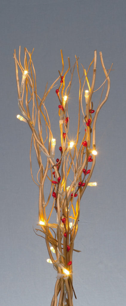 Image - Premier Decorations Prelit Gold Twigs With Berries