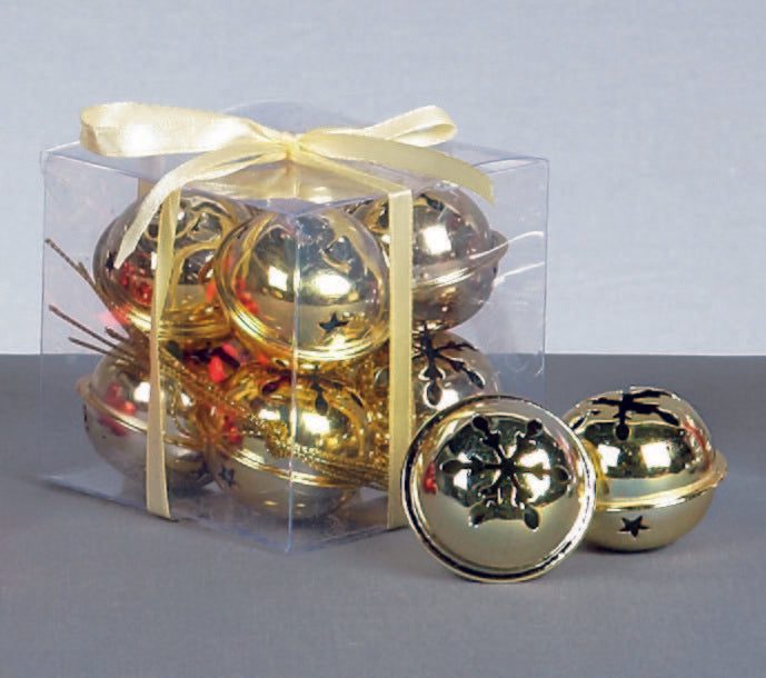 Image - Premier Decorations Snowflake Jingle, Gold, 8cm x 4cm