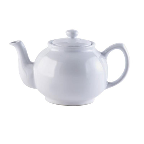 Price & Kensington Stoneware 6cup Teapot, 1100ml, White