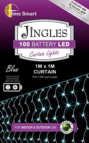 Image - 100 Led Blue Curtain Light Ts 1mx1m