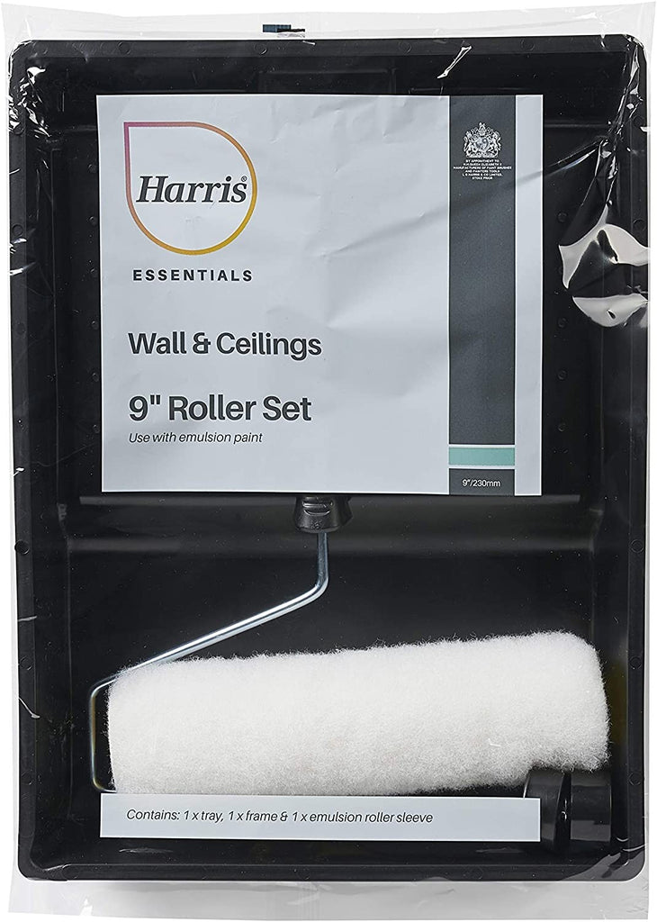 Image - Harris Essentials Walls & Ceilings Paint Roller Set, 9in