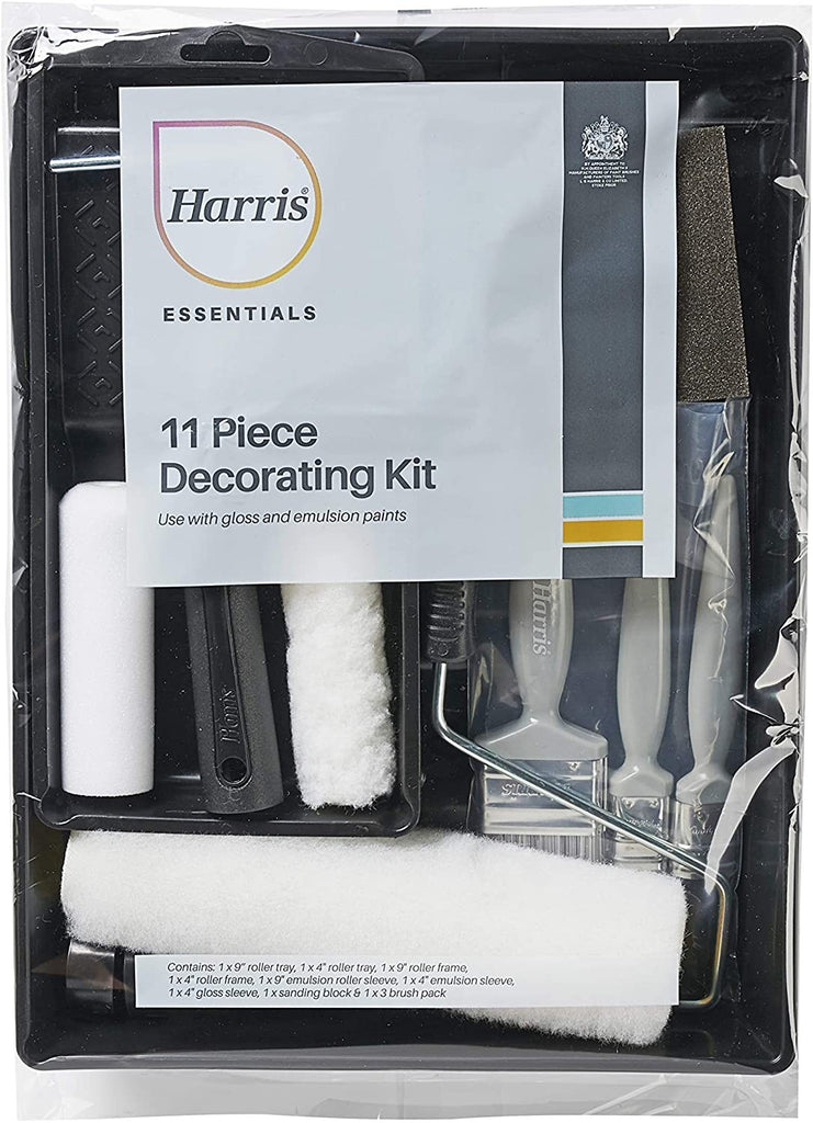 Image - Harris Essentials Walls & Ceilings Decorating Set, Pack of 11, Black