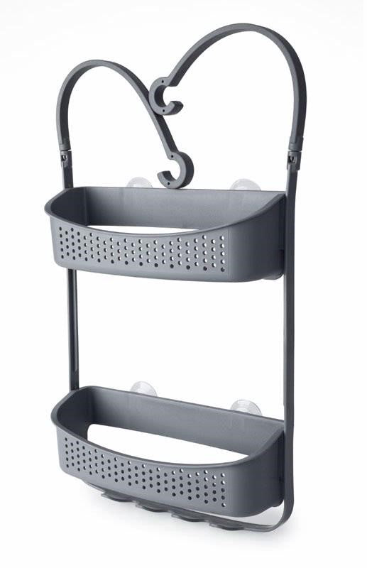 Image - Blue Canyon Shower Caddy Double Hanging Grey