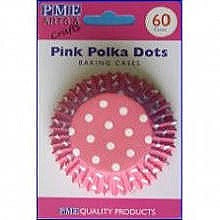 Image - PME Polka Dots Cup Cake Cases, Pack of 60, Pink