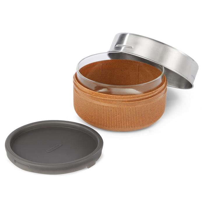 Image - Black+Blum Glass Lunch Bowl, Almond