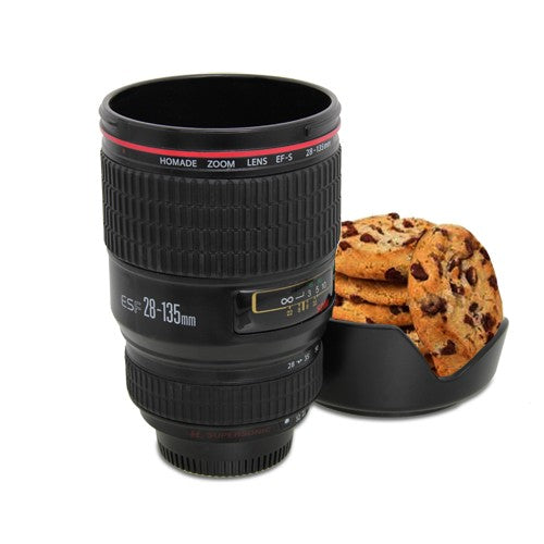 Image - Thumb Up Camera Lens Coffee Cup Tea Mug, 450ml, Black