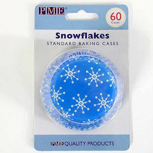 Image - PME Standard Baking Cases, Snowflakes, 60 Pack