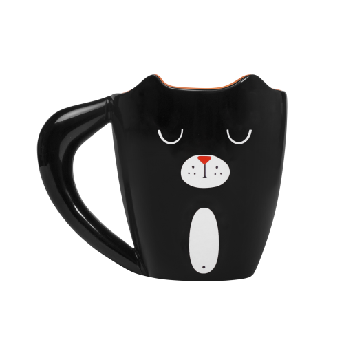 Image - Thumbs Up Black Cat Mug, 275ml, Black